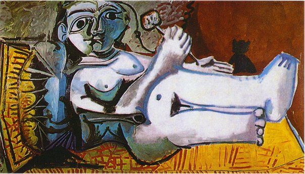 Picasso Lying female nude 1964
